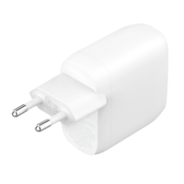 Belkin WCB010VFWH Cargador Universal Blanco 2 Puertos USB-C 60W Carga Rápida PD 3.1 PPS Interior