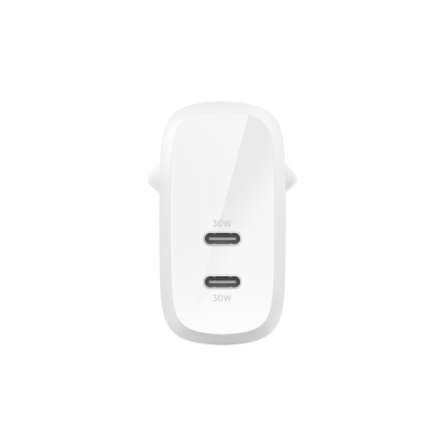 Belkin WCB010VFWH Cargador Universal Blanco 2 Puertos USB-C 60W Carga Rápida PD 3.1 PPS Interior Belkin WCB010VFWH Cargador Universal Blanco 2 Puertos USB-C 60W Carga Rápida PD 3.1 PPS Interior