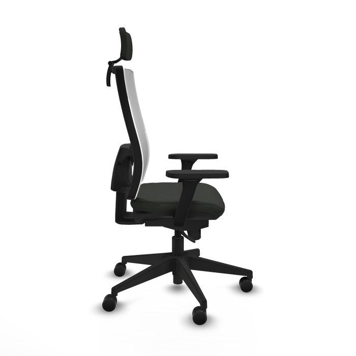 PIQUERAS Y CRESPO Silla de oficina Horna con mecanismo Sincro, Negro y Blanco PIQUERAS Y CRESPO Silla de oficina Horna con mecanismo Sincro, Negro y Blanco