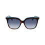 Longchamp LO728S-220 Gafas de sol con montura marrón y cristales azules