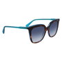 Longchamp LO728S-220 Gafas de sol con montura marrón y cristales azules