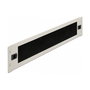 DeLOCK Delock Panel de Gestión de Cables con Cepillo 19 Pulgadas, Rack 2U, Instalación sin Herramientas, Color Negro/Gris, Material Metal y Nylon