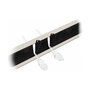 DeLOCK Delock Panel de Gestión de Cables con Cepillo 19 Pulgadas, Rack 2U, Instalación sin Herramientas, Color Negro/Gris, Material Metal y Nylon