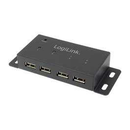LogiLink UA0141A Hub USB 2.0 de 4 puertos Negro