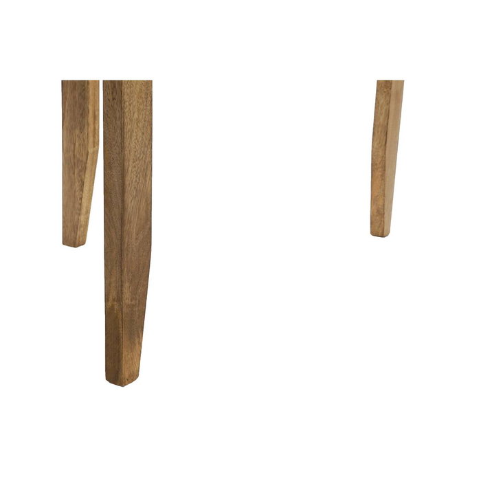 DKD Home Decor Mesa Centro Indio Dorado Natural Mango Laton 75 x 75 x 44 cm