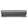 Digitus Patch Panel CAT 6A Clase E Blindado 8 Puertos RJ-45 Negro