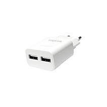 LogiLink Kit de carga USB-A, 2 puertos, 10.5 W / 10 W, Blanco