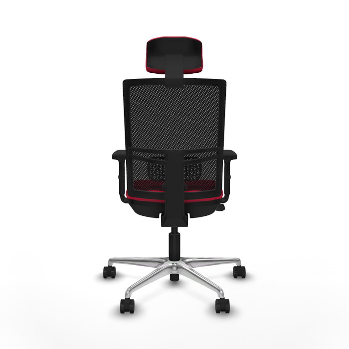 PIQUERAS Y CRESPO Silla de oficina Yunquera con mecanismo Sincro/Traslack Rojo/Negro PIQUERAS Y CRESPO Silla de oficina Yunquera con mecanismo Sincro/Traslack Rojo/Negro