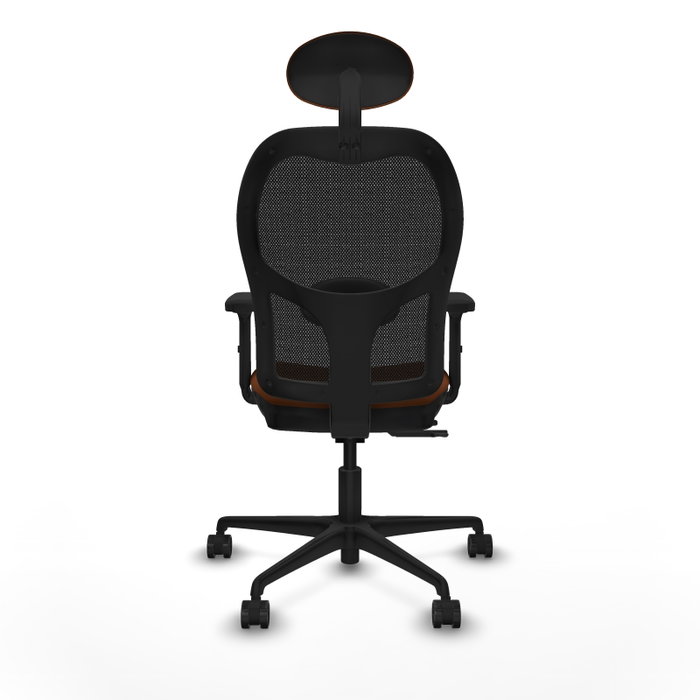 PIQUERAS Y CRESPO Silla de oficina Jorquera con mecanismo Sincro/Traslack, Marrón y Negro