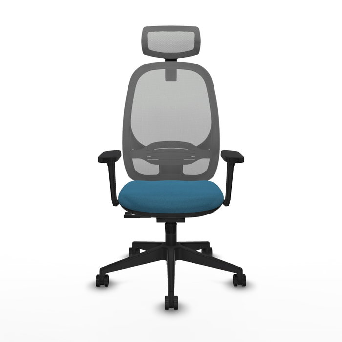 PIQUERAS Y CRESPO Silla de oficina Cilanco con mecanismo Sincro, Verde petróleo y Gris PIQUERAS Y CRESPO Silla de oficina Cilanco con mecanismo Sincro, Verde petróleo y Gris
