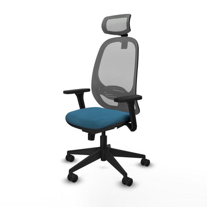 PIQUERAS Y CRESPO Silla de oficina Cilanco con mecanismo Sincro, Verde petróleo y Gris PIQUERAS Y CRESPO Silla de oficina Cilanco con mecanismo Sincro, Verde petróleo y Gris