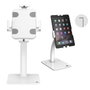 Maclean mc-468w soporte publicitario para tableta soporte de sobremesa con cierre, 7,9"-11", universal