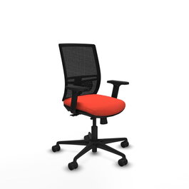 PIQUERAS Y CRESPO Silla de oficina Yunquera Naranja oscuro y Negro