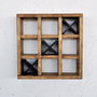 Hanah Home Raf299 Estantería de Pared de Madera Maciza Decorativa, 42.5 x 42.5 x 11 cm