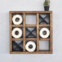 Hanah Home Raf299 Estantería de Pared de Madera Maciza Decorativa, 42.5 x 42.5 x 11 cm