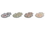 DKD Home Decor Posavasos Mano Hamsa Multicolor