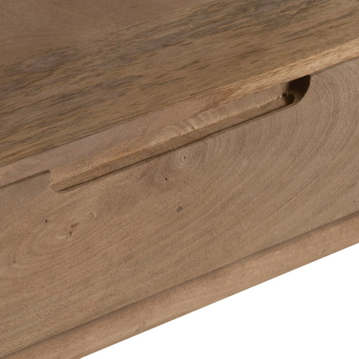 Mueble Tv Natural Madera de Mango Salón 180 X 40,50 X 48 cm