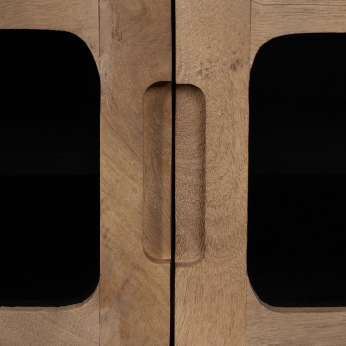 Mueble Tv Natural Madera de Mango Salón 180 X 40,50 X 48 cm