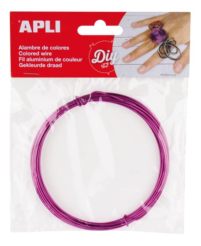 Alambre Apli Ø 1,5 Mm. Lila 5 Metros Alambre Apli Ø 1,5 Mm. Lila 5 Metros