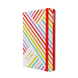 Cuaderno Mooving Tapa Dura A5 96H 90Gr. Horizontal Con Goma Rainbow