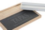 DKD Home Decor Set de 3 Tablas de Aperitivo de Bambú y Pizarra con Tapas