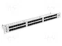 Lanberg Panel de parches de 48 puertos 1U 19 pulg. categoría 6 UTP gris