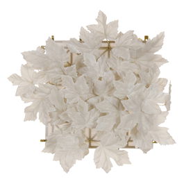 Panel Floral Blanco Pvc Jardín 30 X 30 cm (Set de 12)