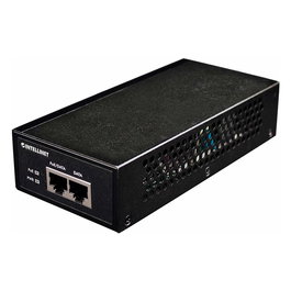 Intellinet Inyector PoE+ Gigabit de 1 Puerto 30W Negro para Ethernet, IEEE 802.3at/af, 10/100/1000 Mbps, Certificado CE, RoHS, UKCA - 561200