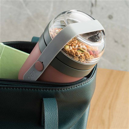 Berghoff 3950122 Recipiente Dual para Evitar que los Ingredientes se Empapen Manteniéndolos Crujientes Hasta el Momento de Comer