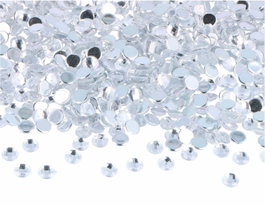 Innspiro Gemas decorativas acrílicas círculo transparente 6mm 5000u. Aprox.
