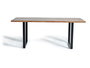 Giner y Colomer Mesa Comedor Acacia Natural con Patas Metal Negro 200 x 100 cm