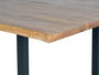 Giner y Colomer Mesa Comedor Acacia Natural con Patas Metal Negro 200 x 100 cm