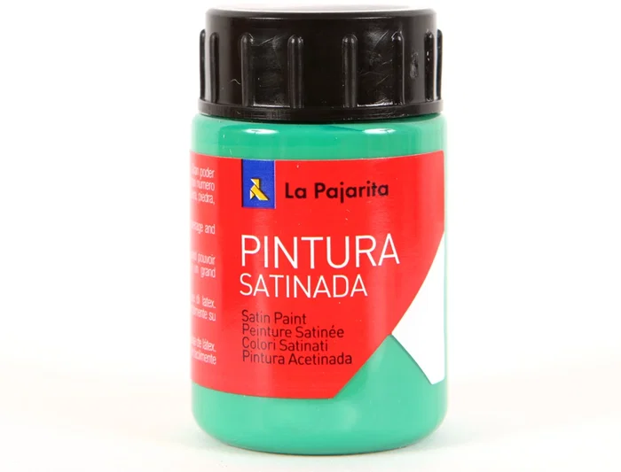 La Pajarita Pintura Témpera Escolar Satinada Verde Manigua Bote 35 mL L-18
