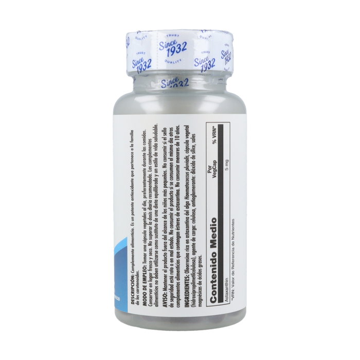 Kal Astaxanthin 5 mg 60 cápsulas Kal Astaxanthin 5 mg 60 cápsulas