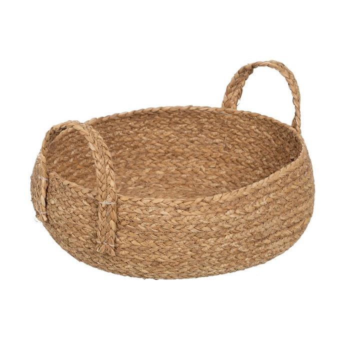 Cesta Fibra Natural Decoración 37 X 37 X 21 cm Cesta Fibra Natural Decoración 37 X 37 X 21 cm