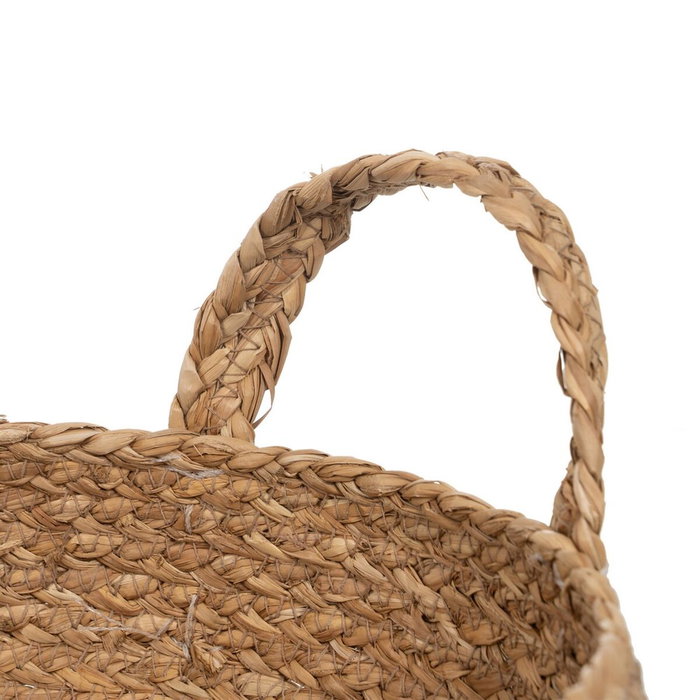 Cesta Fibra Natural Decoración 37 X 37 X 21 cm Cesta Fibra Natural Decoración 37 X 37 X 21 cm