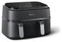Philips AirFryer NA351/00 con doble cubeta y acero inoxidable