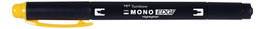 TOMBOW Marcador Fluor Mono Edge Doble Punta Amarillo (Set de 4)