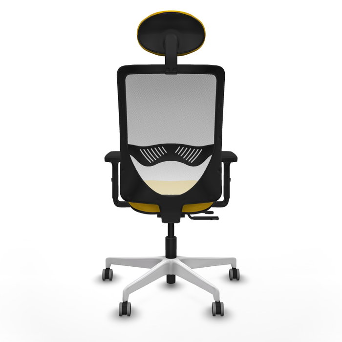 PIQUERAS Y CRESPO Silla de oficina Zulema Amarillo y Blanco PIQUERAS Y CRESPO Silla de oficina Zulema Amarillo y Blanco