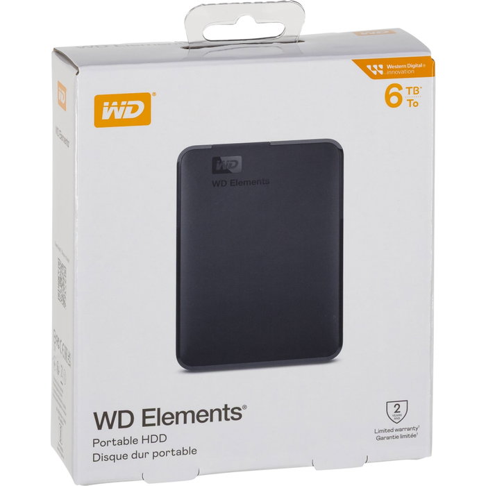 Western Digital Elements WDBHJS0060BBK-WESN 6 TB Negro