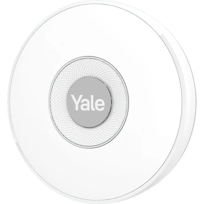 Yale YAL5052847131114 Sirena Interior para Alarmas Inteligentes Hasta 85 dB con LED Intermitente Integrado