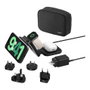 Belkin WIZ024HQBK Cargador Inalambrico 3 en 1 36W Magnetico para Viaje con Qi2 y MagSafe, Incluye Cable USB-C y Adaptador, Negro