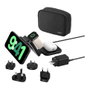 Belkin WIZ024HQBK Cargador Inalambrico 3 en 1 36W Magnetico para Viaje con Qi2 y MagSafe, Incluye Cable USB-C y Adaptador, Negro