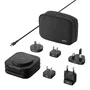 Belkin BoostCharge Pro Cargador Inalámbrico 15W Qi2 con MagSafe - Base de Carga Rápida para 3 Dispositivos (Smartphone, Auriculares, Reloj) Negro, Cable USB-C 1.5m