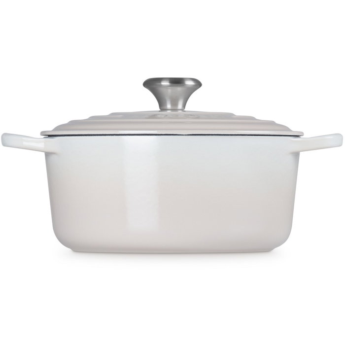 Le Creuset Bräter 24cm - Cacerola de hierro fundido esmaltado 4,2L, Blanco Meringue, para todo tipo de cocinas, 21177247164430 Le Creuset Bräter 24cm - Cacerola de hierro fundido esmaltado 4,2L, Blanco Meringue, para todo tipo de cocinas, 21177247164430