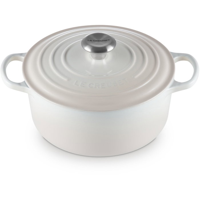Le Creuset Bräter 24cm - Cacerola de hierro fundido esmaltado 4,2L, Blanco Meringue, para todo tipo de cocinas, 21177247164430 Le Creuset Bräter 24cm - Cacerola de hierro fundido esmaltado 4,2L, Blanco Meringue, para todo tipo de cocinas, 21177247164430