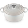 Le Creuset Bräter 24cm - Cacerola de hierro fundido esmaltado 4,2L, Blanco Meringue, para todo tipo de cocinas, 21177247164430