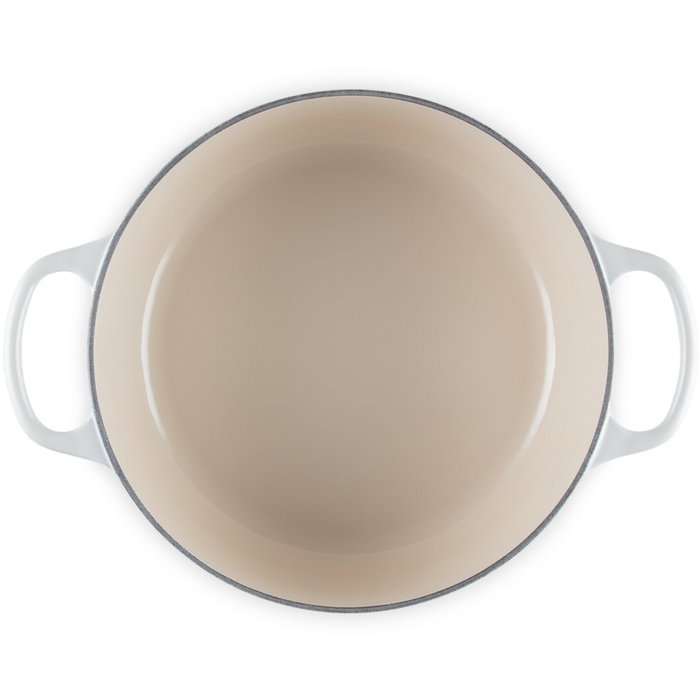 Le Creuset Bräter 24cm - Cacerola de hierro fundido esmaltado 4,2L, Blanco Meringue, para todo tipo de cocinas, 21177247164430 Le Creuset Bräter 24cm - Cacerola de hierro fundido esmaltado 4,2L, Blanco Meringue, para todo tipo de cocinas, 21177247164430