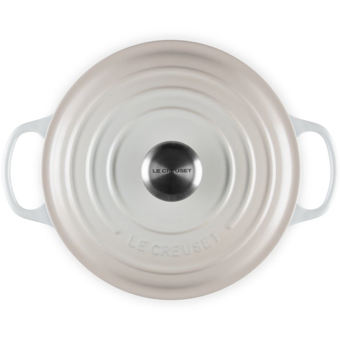 Le Creuset Bräter 24cm - Cacerola de hierro fundido esmaltado 4,2L, Blanco Meringue, para todo tipo de cocinas, 21177247164430 Le Creuset Bräter 24cm - Cacerola de hierro fundido esmaltado 4,2L, Blanco Meringue, para todo tipo de cocinas, 21177247164430