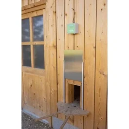 Kerbl Puerta corredera 4018653196762 para gallinero Alu 43 x 40 cm Talla L